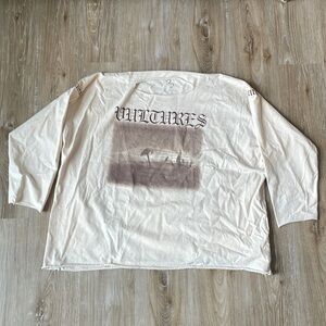 YZY YEEZY Vultures white long T - Size 3 Used